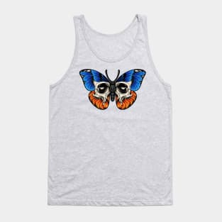 butterfly skull Tank Top